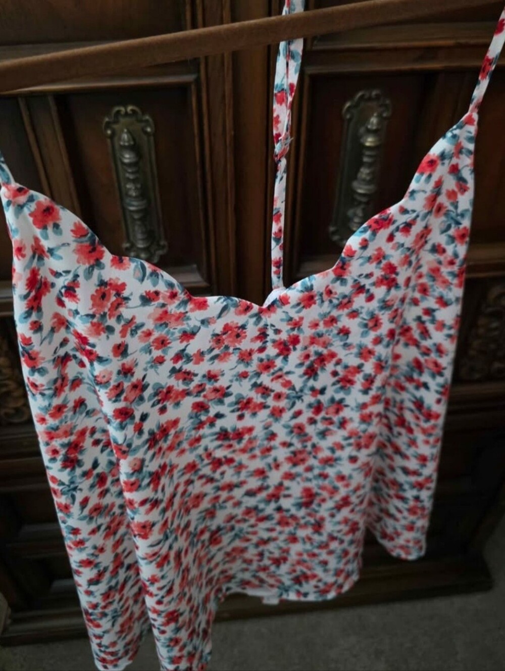XL Floral Cami, w/Adjustable Straps